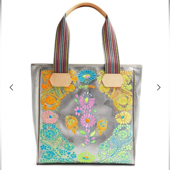 Consuela Bags Nwt Consuela Kylie Classic Metallic Tote Made In